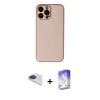 MARSİLYAN™- iPhone 13 Pro Max Kılıf Yadigar Klasik - Siyah Bilvis 5in1 3D Magic Cam Ekran Koruyucu + Pers Alüminyum Kamera Lens - LT