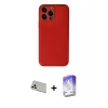 MARSİLYAN™- iPhone 13 Pro Max Kılıf Yadigar Klasik - Siyah Bilvis 5in1 3D Magic Cam Ekran Koruyucu + Rainbow Kamera Lens Koruma Cam - BZ