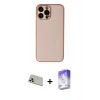 MARSİLYAN™- iPhone 13 Pro Max Kılıf Yadigar Klasik - Siyah Bilvis 5in1 3D Magic Cam Ekran Koruyucu + Rainbow Kamera Lens Koruma Cam - REGD
