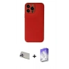 MARSİLYAN™- iPhone 13 Pro Max Kılıf Yadigar Klasik - Siyah Bilvis 5in1 3D Magic Cam Ekran Koruyucu + Rainbow Kamera Lens Koruma Cam - MR