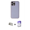 MARSİLYAN™- iPhone 13 Pro Max Kılıf Yadigar Klasik - Siyah Bilvis 5in1 3D Magic Cam Ekran Koruyucu + Rainbow Kamera Lens Koruma Cam - REGD