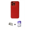 MARSİLYAN™- iPhone 13 Pro Max Kılıf Yadigar Klasik - Siyah Bilvis 5in1 3D Magic Cam Ekran Koruyucu + Rainbow Kamera Lens Koruma Cam - REGD