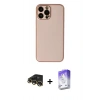 MARSİLYAN™- iPhone 13 Pro Max Kılıf Yadigar Klasik - Siyah Bilvis 5in1 3D Magic Cam Ekran Koruyucu + Raze Metal Kamera Lens - GD