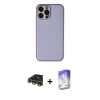 MARSİLYAN™- iPhone 13 Pro Max Kılıf Yadigar Klasik - Siyah Bilvis 5in1 3D Magic Cam Ekran Koruyucu + Raze Metal Kamera Lens - GD