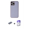 MARSİLYAN™- iPhone 13 Pro Max Kılıf Yadigar Klasik - Siyah Bilvis 5in1 3D Magic Cam Ekran Koruyucu + Renkli Kamera Lens Koruma Cam - MI