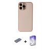 MARSİLYAN™- iPhone 13 Pro Max Kılıf Yadigar Klasik - Siyah Bilvis 5in1 3D Magic Cam Ekran Koruyucu + Renkli Kamera Lens Koruma Cam - MI