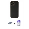 MARSİLYAN™- iPhone 13 Pro Max Kılıf Yadigar Klasik - Siyah Bilvis 5in1 3D Magic Cam Ekran Koruyucu + Renkli Kamera Lens Koruma Cam - YL