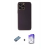 MARSİLYAN™- iPhone 13 Pro Max Kılıf Yadigar Klasik - Siyah Bilvis 5in1 3D Magic Cam Ekran Koruyucu + Shine Kamera Lens Koruma Cam - GI