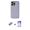 MARSİLYAN™- iPhone 13 Pro Max Kılıf Yadigar Klasik - Siyah Bilvis 5in1 3D Magic Cam Ekran Koruyucu + Shine Kamera Lens Koruma Cam - GI