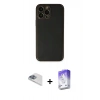 MARSİLYAN™- iPhone 13 Pro Max Kılıf Yadigar Klasik - Siyah Bilvis 5in1 3D Magic Cam Ekran Koruyucu + Sierra Blue Pers Alüminyum Kamera Lens