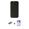 MARSİLYAN™- iPhone 13 Pro Max Kılıf Yadigar Klasik - Siyah Bilvis 5in1 3D Magic Cam Ekran Koruyucu + Renkli Kamera Lens Koruma Cam - TU