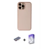 MARSİLYAN™- iPhone 13 Pro Max Kılıf Yadigar Klasik - Siyah Bilvis 5in1 3D Magic Cam Ekran Koruyucu + Renkli Kamera Lens Koruma Cam - TU