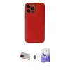 MARSİLYAN™- iPhone 13 Pro Max Kılıf Yadigar Klasik - Siyah Bilvis 5in1 5D Magic Hayalet Cam Ekran Koruyucu + Rainbow Kamera Lens Koruma Cam - KI