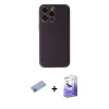 MARSİLYAN™- iPhone 13 Pro Max Kılıf Yadigar Klasik - Siyah Bilvis 5in1 5D Magic Hayalet Cam Ekran Koruyucu + Shine Kamera Lens Koruma Cam - MI