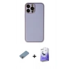 MARSİLYAN™- iPhone 13 Pro Max Kılıf Yadigar Klasik - Siyah Bilvis 5in1 5D Magic Hayalet Cam Ekran Koruyucu + Shine Kamera Lens Koruma Cam - GI