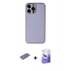 MARSİLYAN™- iPhone 13 Pro Max Kılıf Yadigar Klasik - Siyah Bilvis 5in1 5D Magic Hayalet Cam Ekran Koruyucu + Renkli Kamera Lens Koruma Cam - MI