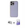 MARSİLYAN™- iPhone 13 Pro Max Kılıf Yadigar Klasik - Siyah Bilvis 5in1 5D Magic Hayalet Cam Ekran Koruyucu + Rainbow Kamera Lens Koruma Cam - MI