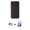 MARSİLYAN™- iPhone 13 Pro Max Kılıf Yadigar Klasik - Siyah Bilvis 5in1 5D Magic Hayalet Cam Ekran Koruyucu + Rainbow Kamera Lens Koruma Cam - MI