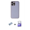MARSİLYAN™- iPhone 13 Pro Max Kılıf Yadigar Klasik - Siyah Bilvis 5in1 5D Magic Hayalet Cam Ekran Koruyucu + Shine Kamera Lens Koruma Cam - MI