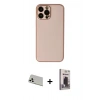 MARSİLYAN™- iPhone 13 Pro Max Kılıf Yadigar Klasik - Siyah Bilvis Hayalet Cam Ekran Koruyucu + Rainbow Kamera Lens Koruma Cam - BZ