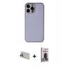MARSİLYAN™- iPhone 13 Pro Max Kılıf Yadigar Klasik - Siyah Bilvis Hayalet Cam Ekran Koruyucu + Rainbow Kamera Lens Koruma Cam - BZ