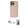 MARSİLYAN™- iPhone 13 Pro Max Kılıf Yadigar Klasik - Siyah Bilvis Hayalet Cam Ekran Koruyucu + Pers Alüminyum Kamera Lens - GD