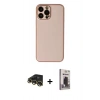 MARSİLYAN™- iPhone 13 Pro Max Kılıf Yadigar Klasik - Siyah Bilvis Hayalet Cam Ekran Koruyucu + Raze Metal Kamera Lens - GD