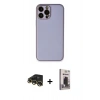 MARSİLYAN™- iPhone 13 Pro Max Kılıf Yadigar Klasik - Siyah Bilvis Hayalet Cam Ekran Koruyucu + Raze Metal Kamera Lens - GD