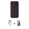 MARSİLYAN™- iPhone 13 Pro Max Kılıf Yadigar Klasik - Siyah Bilvis Hayalet Cam Ekran Koruyucu + Shine Kamera Lens - GD