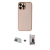 MARSİLYAN™- iPhone 13 Pro Max Kılıf Yadigar Klasik - Siyah Bilvis Hayalet Cam Ekran Koruyucu + Rainbow Kamera Lens Koruma Cam - MI