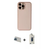 MARSİLYAN™- iPhone 13 Pro Max Kılıf Yadigar Klasik - Siyah Bilvis Hayalet Cam Ekran Koruyucu + Rainbow Kamera Lens Koruma Cam - MI