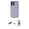 MARSİLYAN™- iPhone 13 Pro Max Kılıf Yadigar Klasik - Siyah Bilvis Hayalet Cam Ekran Koruyucu + Renkli Kamera Lens Koruma Cam - MI