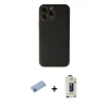 MARSİLYAN™- iPhone 13 Pro Max Kılıf Yadigar Klasik - Siyah Bilvis Hayalet Cam Ekran Koruyucu + Shine Kamera Lens Koruma Cam - MI