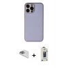 MARSİLYAN™- iPhone 13 Pro Max Kılıf Yadigar Klasik - Siyah Bilvis Hayalet Cam Ekran Koruyucu + Pers Alüminyum Kamera Lens - SABE