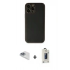MARSİLYAN™- iPhone 13 Pro Max Kılıf Yadigar Klasik - Siyah Bilvis Hayalet Cam Ekran Koruyucu + Pers Alüminyum Kamera Lens - SABE