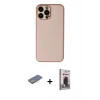MARSİLYAN™- iPhone 13 Pro Max Kılıf Yadigar Klasik - Siyah Bilvis Hayalet Cam Ekran Koruyucu + Renkli Kamera Lens Koruma Cam - SI