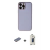 MARSİLYAN™- iPhone 13 Pro Max Kılıf Yadigar Klasik - Siyah Bilvis Hayalet Cam Ekran Koruyucu + Renkli Kamera Lens Koruma Cam - SI