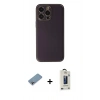 MARSİLYAN™- iPhone 13 Pro Max Kılıf Yadigar Klasik - Siyah Bilvis Hayalet Cam Ekran Koruyucu + Shine Kamera Lens Koruma Cam - GI