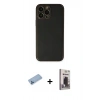 MARSİLYAN™- iPhone 13 Pro Max Kılıf Yadigar Klasik - Siyah Bilvis Hayalet Cam Ekran Koruyucu + Shine Kamera Lens Koruma Cam - MI
