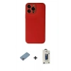 MARSİLYAN™- iPhone 13 Pro Max Kılıf Yadigar Klasik - Siyah Bilvis Hayalet Cam Ekran Koruyucu + Shine Kamera Lens Koruma Cam - GI