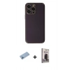 MARSİLYAN™- iPhone 13 Pro Max Kılıf Yadigar Klasik - Siyah Bilvis Hayalet Cam Ekran Koruyucu + Shine Kamera Lens Koruma Cam - MI