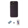 MARSİLYAN™- iPhone 13 Pro Max Kılıf Yadigar Klasik - Siyah Joko 5D Cam + Shine Kamera Lens Koruma Cam - GI