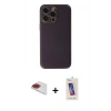 MARSİLYAN™- iPhone 13 Pro Max Kılıf Yadigar Klasik - Siyah Joko 5D Cam + Pers Alüminyum Kamera Lens - KI