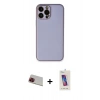 MARSİLYAN™- iPhone 13 Pro Max Kılıf Yadigar Klasik - Siyah Joko 5D Cam + Rainbow Kamera Lens Koruma Cam - KI