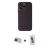 MARSİLYAN™- iPhone 13 Pro Max Kılıf Yadigar Klasik - Siyah Joko 5D Cam + Rainbow Kamera Lens Koruma Cam - KI