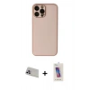 MARSİLYAN™- iPhone 13 Pro Max Kılıf Yadigar Klasik - Siyah Joko 5D Cam + Rainbow Kamera Lens Koruma Cam - MR