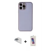 MARSİLYAN™- iPhone 13 Pro Max Kılıf Yadigar Klasik - Siyah Joko 5D Cam + Pers Alüminyum Kamera Lens - SABE