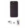 MARSİLYAN™- iPhone 13 Pro Max Kılıf Yadigar Klasik - Siyah Joko 5D Cam + Pers Alüminyum Kamera Lens - SABE