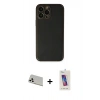 MARSİLYAN™- iPhone 13 Pro Max Kılıf Yadigar Klasik - Siyah Joko 5D Cam + Rainbow Kamera Lens Koruma Cam - BZ