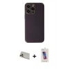 MARSİLYAN™- iPhone 13 Pro Max Kılıf Yadigar Klasik - Siyah Joko 5D Cam + Rainbow Kamera Lens Koruma Cam - REGD